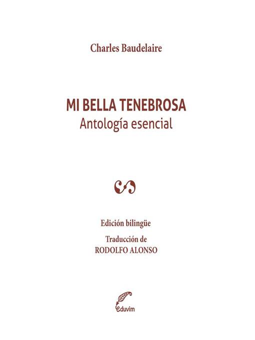 Title details for Mi bella tenebrosa by Charles Baudelaire - Available